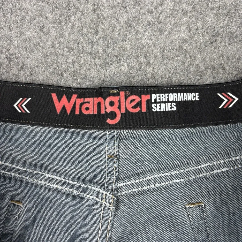 Wrangler Performance Series Jeans Mens 40x30 Dark Wash Straight Leg Stretch Blue